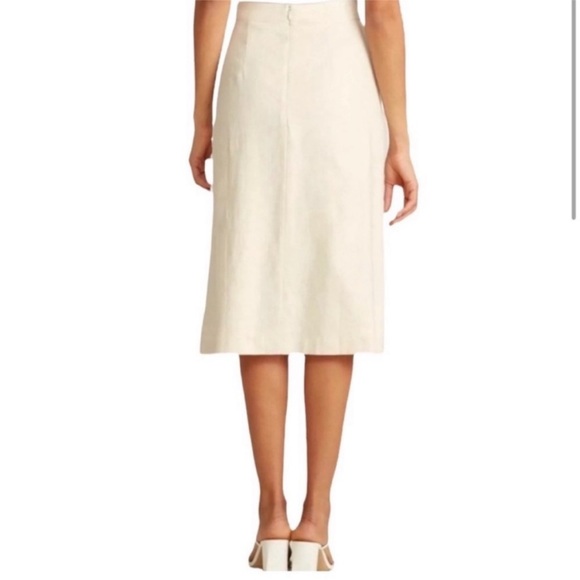 Madewell Side Button Linen Skirt - Picture 3 of 6